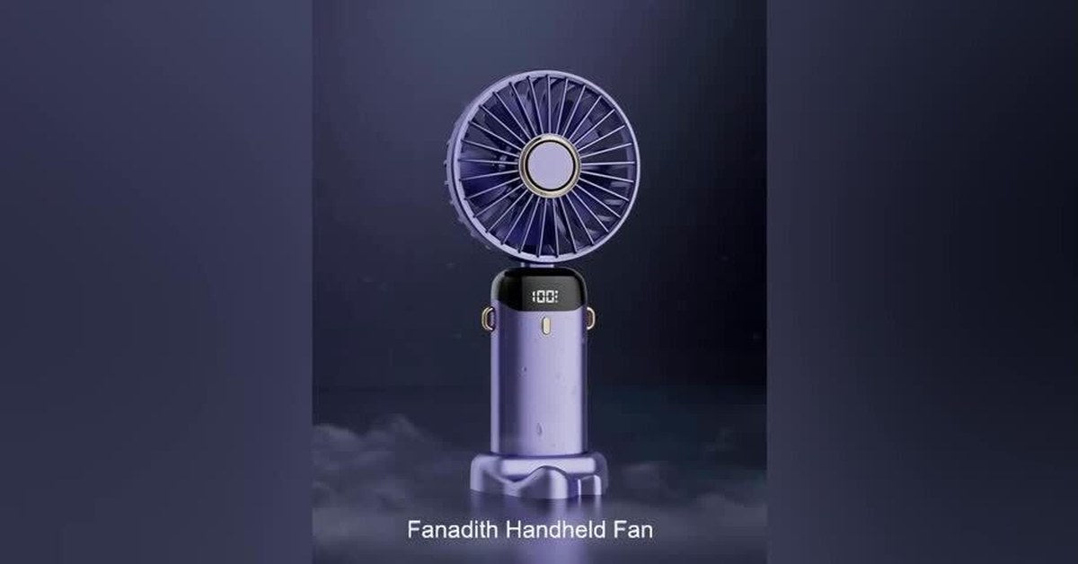Mini Ventilateur Portable Rechargeable – Affichage LED & Aromathérapie | VELŌU