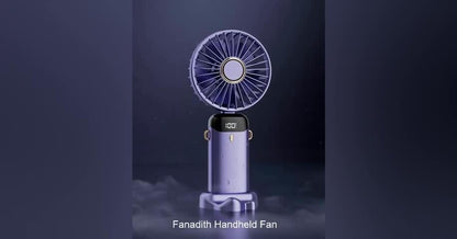 Mini Ventilateur Portable Rechargeable – Affichage LED & Aromathérapie | VELŌU