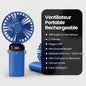 Mini Ventilateur Portable Rechargeable – Affichage LED & Aromathérapie | VELŌU