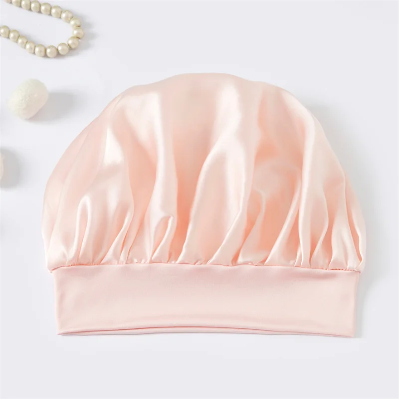 Bonnet de Nuit Enfant en Soie de Mûrier 100% – Cheveux Bouclés | VELŌU France
