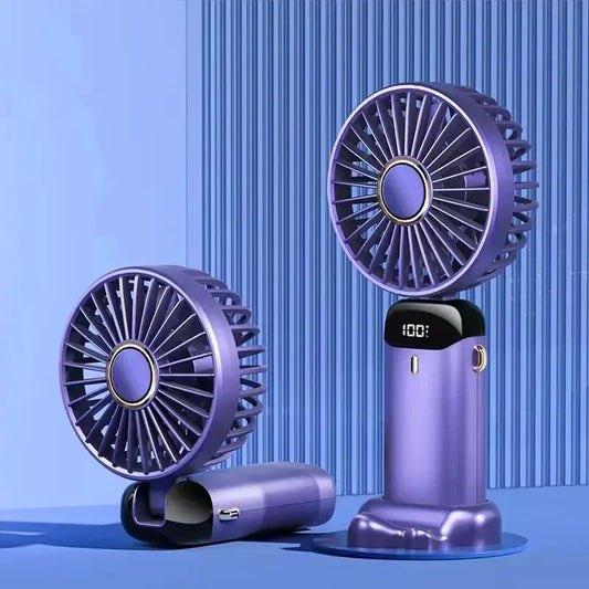 Mini Ventilateur Portable Rechargeable – Affichage LED & Aromathérapie | VELŌU