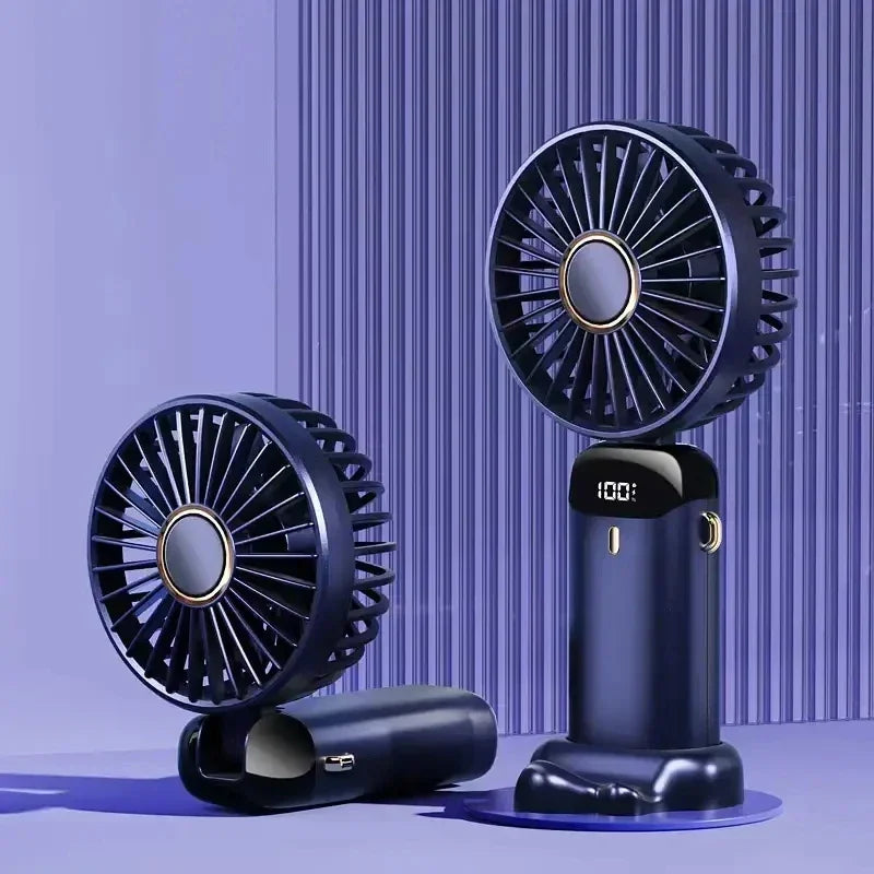 Mini Ventilateur Portable Rechargeable – Affichage LED & Aromathérapie | VELŌU