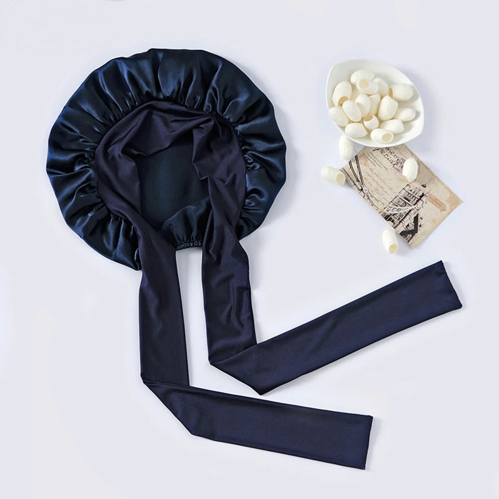 Bonnet de Nuit en Soie de Mûrier – Protection Capillaire Premium | VELŌU