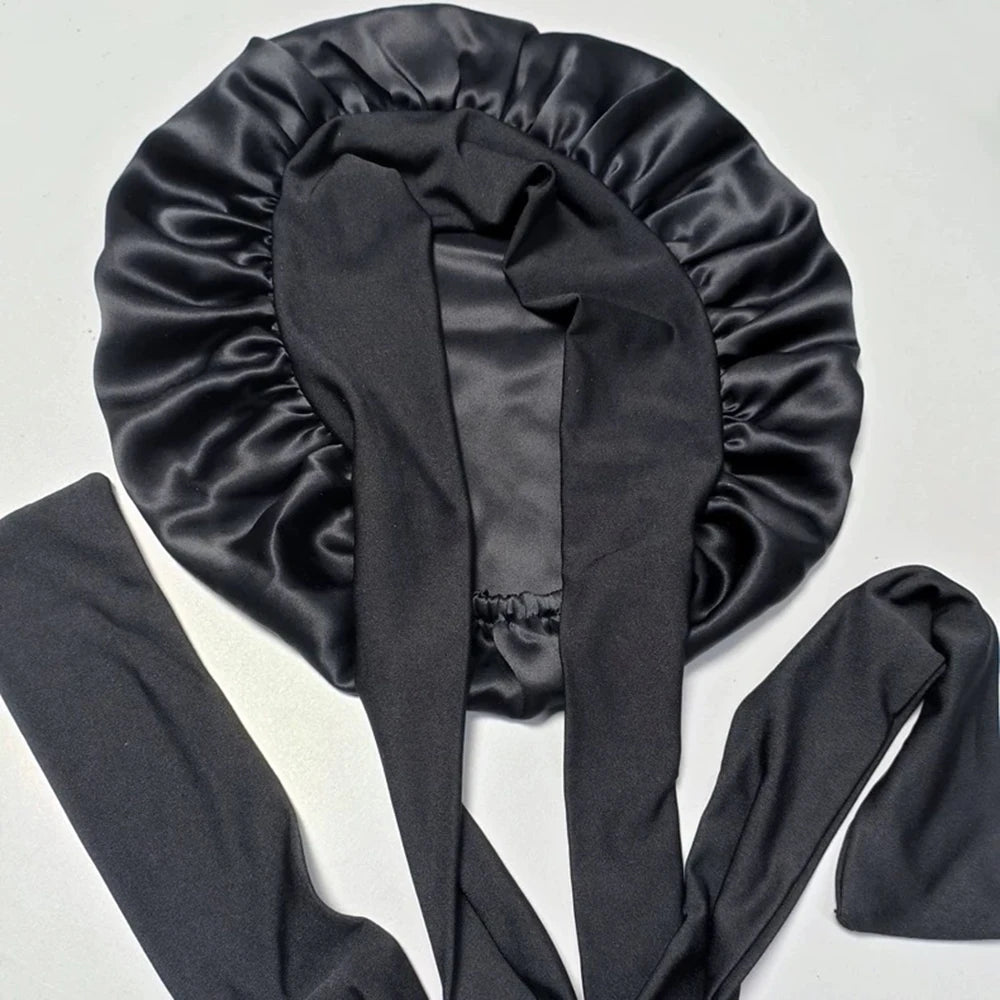 Bonnet de Nuit en Soie de Mûrier 22 Mommes – Collection Luxe | VELŌU
