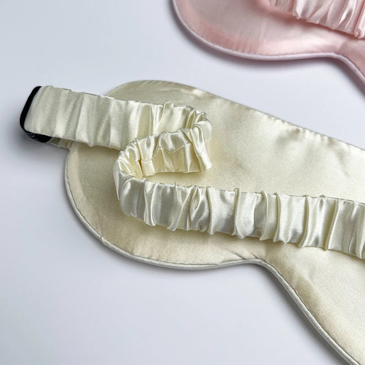 Masque de Nuit en Soie 100% Mulberry – Soin Peau & Sommeil | VELŌU