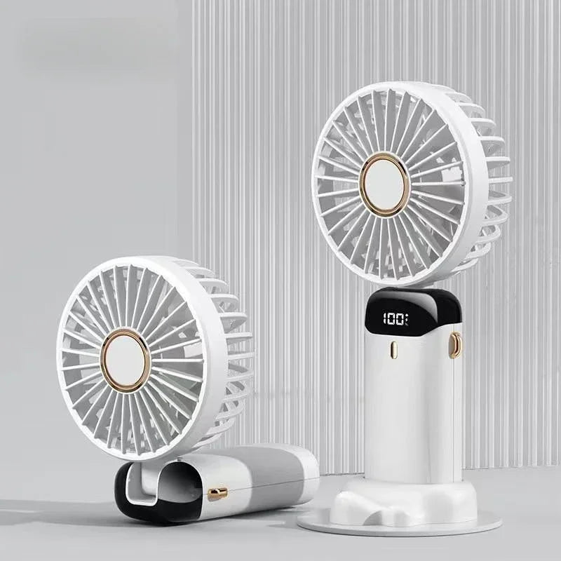 Mini Ventilateur Portable Rechargeable – Affichage LED & Aromathérapie | VELŌU