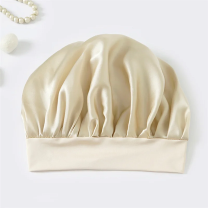 Bonnet de Nuit Enfant en Soie de Mûrier 100% – Cheveux Bouclés | VELŌU France