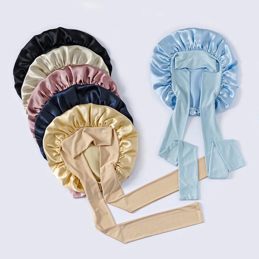 Bonnet de Nuit en Soie de Mûrier 22 Mommes – Collection Luxe | VELŌU