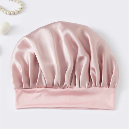 Bonnet de Nuit Enfant en Soie de Mûrier 100% – Cheveux Bouclés | VELŌU France