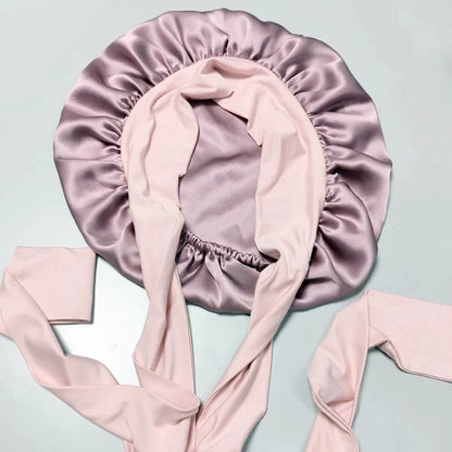 Bonnet de Nuit en Soie de Mûrier 22 Mommes – Collection Luxe | VELŌU