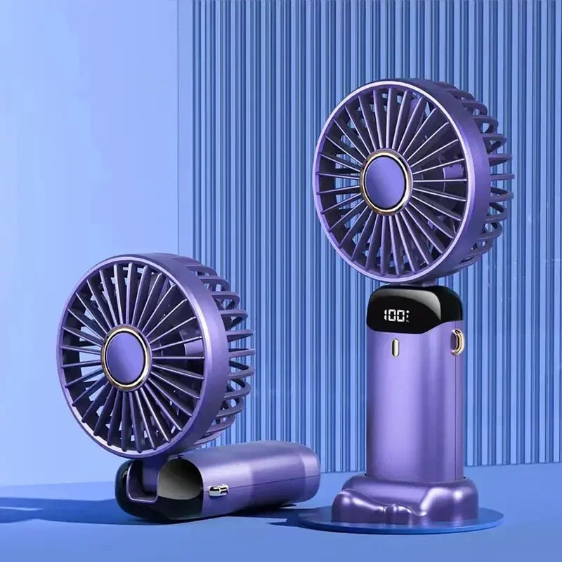 Mini Ventilateur Portable Rechargeable – Affichage LED & Aromathérapie | VELŌU
