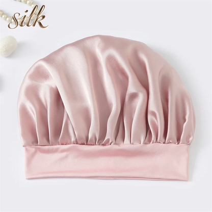 Bonnet de Nuit Enfant en Soie de Mûrier 100% – Cheveux Bouclés | VELŌU France