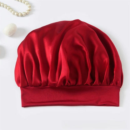 Bonnet de Nuit Enfant en Soie de Mûrier 100% – Cheveux Bouclés | VELŌU France