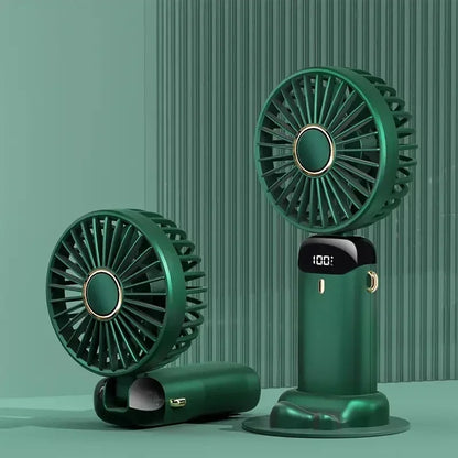 Mini Ventilateur Portable Rechargeable – Affichage LED & Aromathérapie | VELŌU